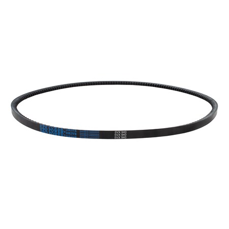 D&D 5VX940 Cogged, Wedge V-Belt, 94 in Outside Length, 5/8 in Top Width, 17/32 in Thickness, 1 Ribs 5VX940